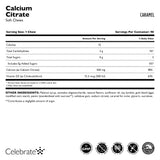 Celebrate Calcium Citrate Chews displayed with a measuring spoon
