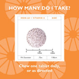 Celebrate Iron Chewable Tablets with Vitamin C highlighted