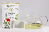 Celebration Herbals Hawthorn Tea brewed cup