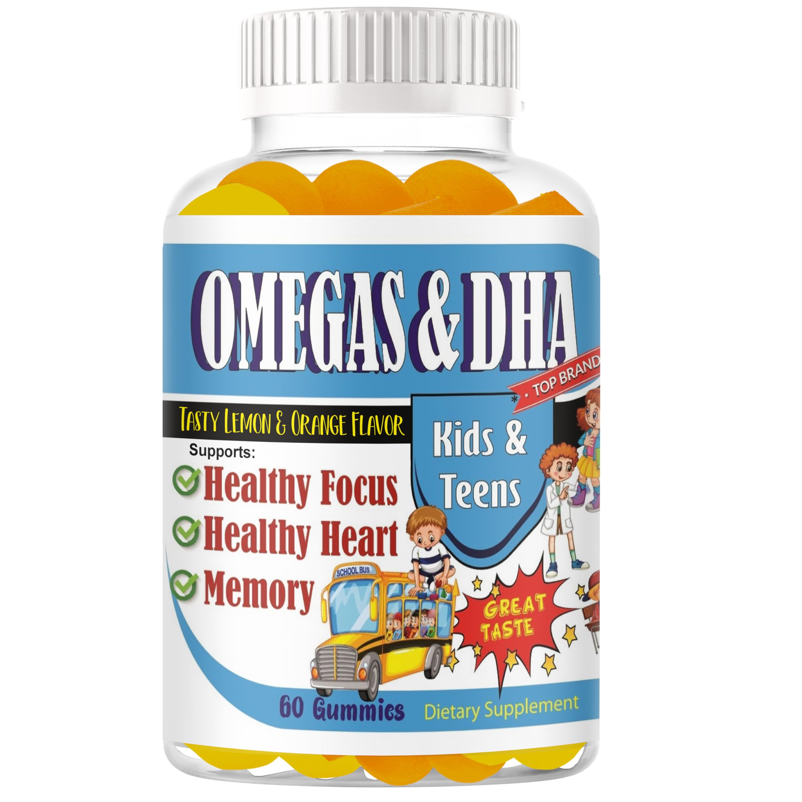 Celebrity LifeStyle Omega-3 Gummies for Kids front view
