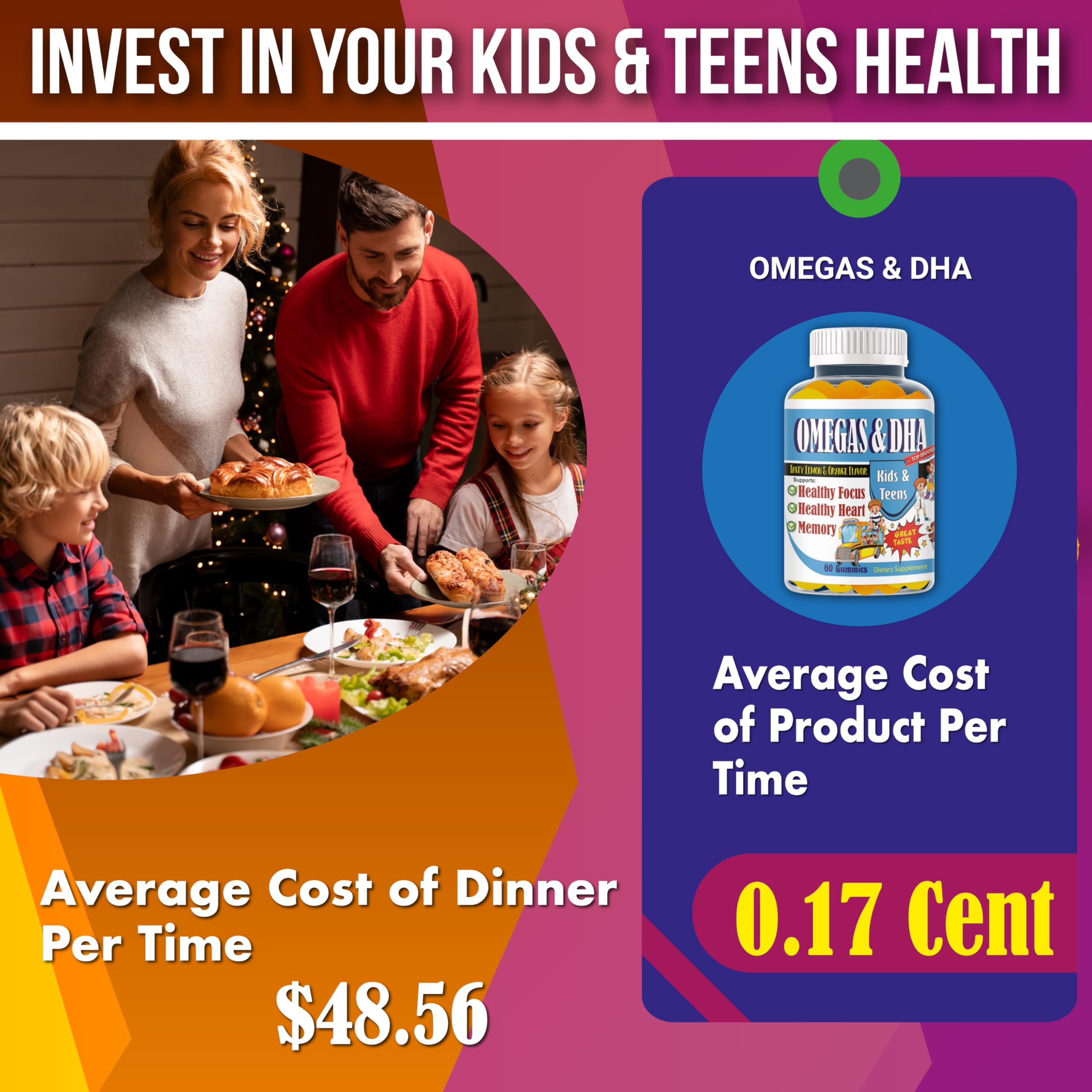 Celebrity LifeStyle Omega-3 Gummies for Kids in a bowl
