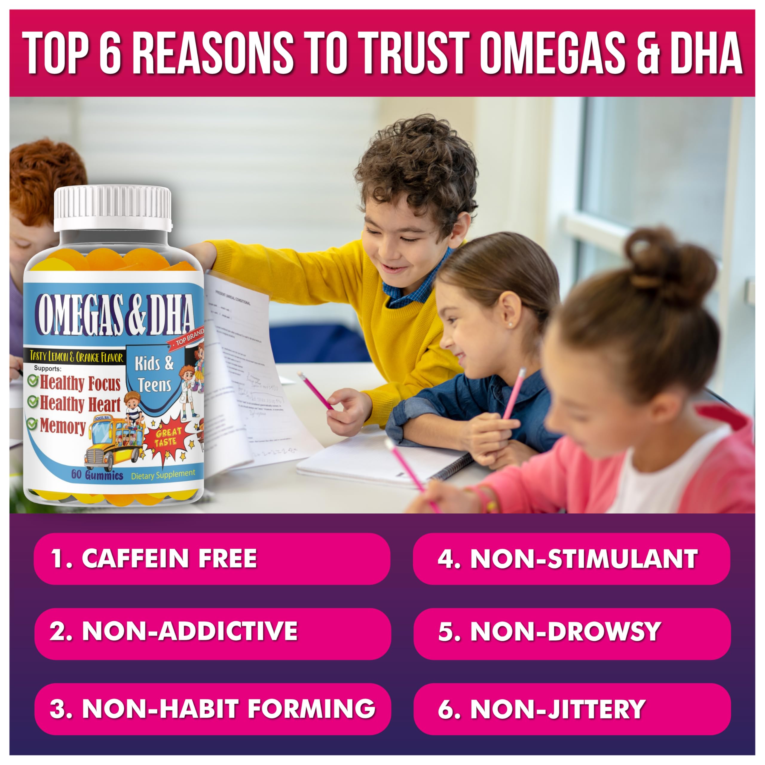 Celebrity LifeStyle Omega-3 Gummies for Kids serving size