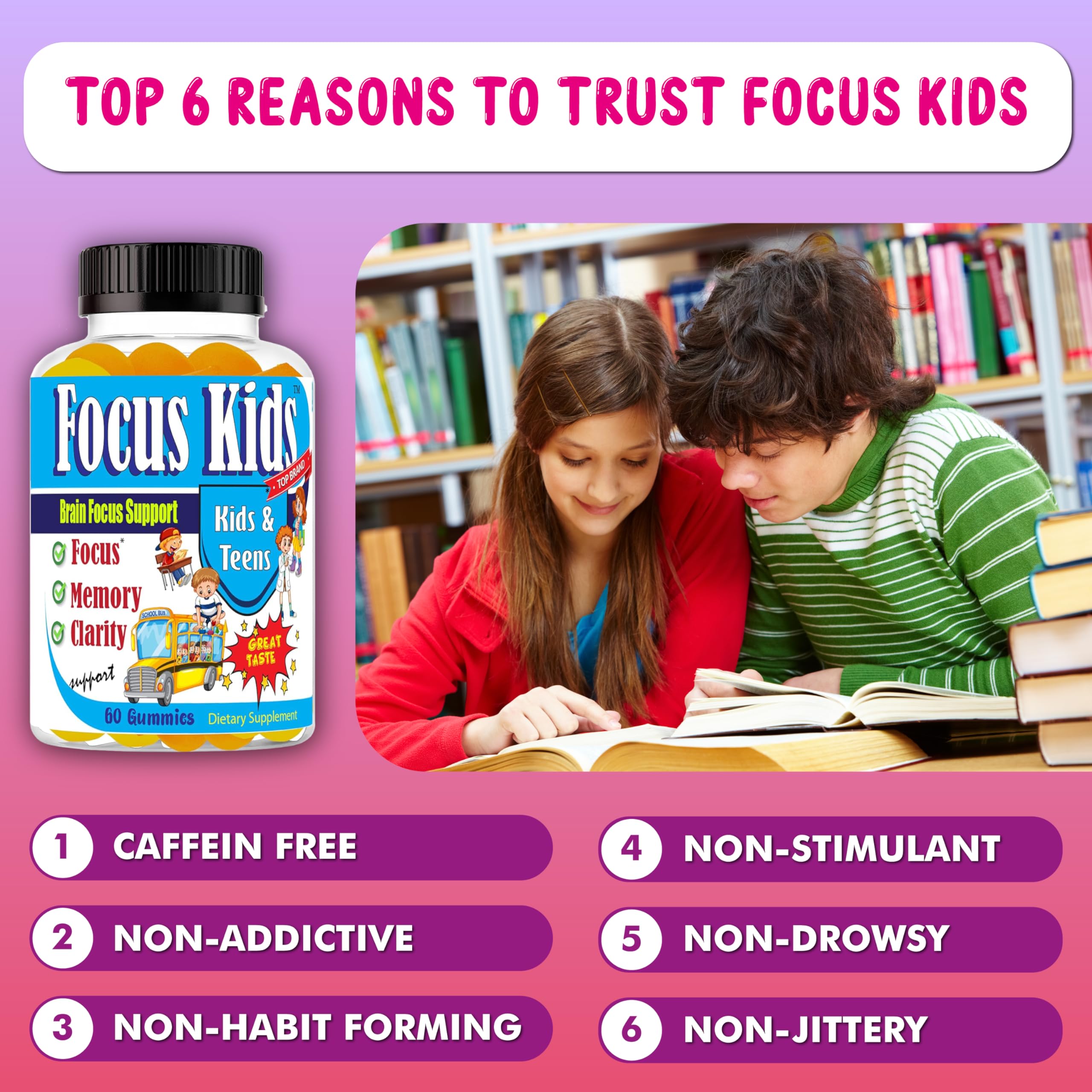 Celebrity LifeStyle Product Focus Kids Gummies close-up of gummies