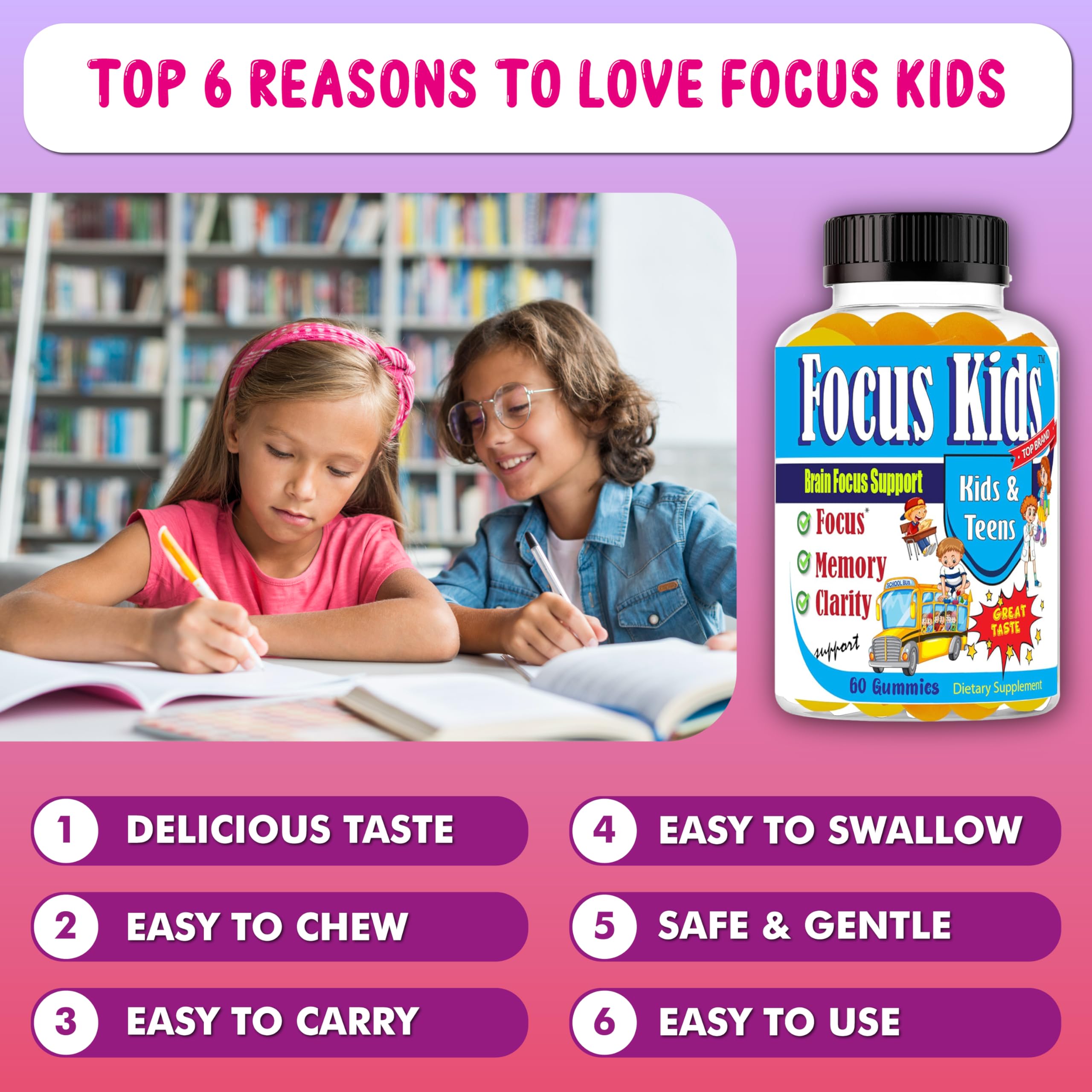 Celebrity LifeStyle Product Focus Kids Gummies side view