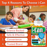 Celebrity LifeStyle Product Kids Focus Support Gummies with a child