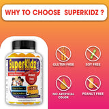 Celebrity LifeStyle Superkids Omega 3 DHA Gummies with a child