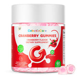 CelestiaCare Cranberry Probiotic Gummies front view with packaging