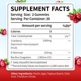 CelestiaCare Cranberry Probiotic Gummies lifestyle scene with fruit