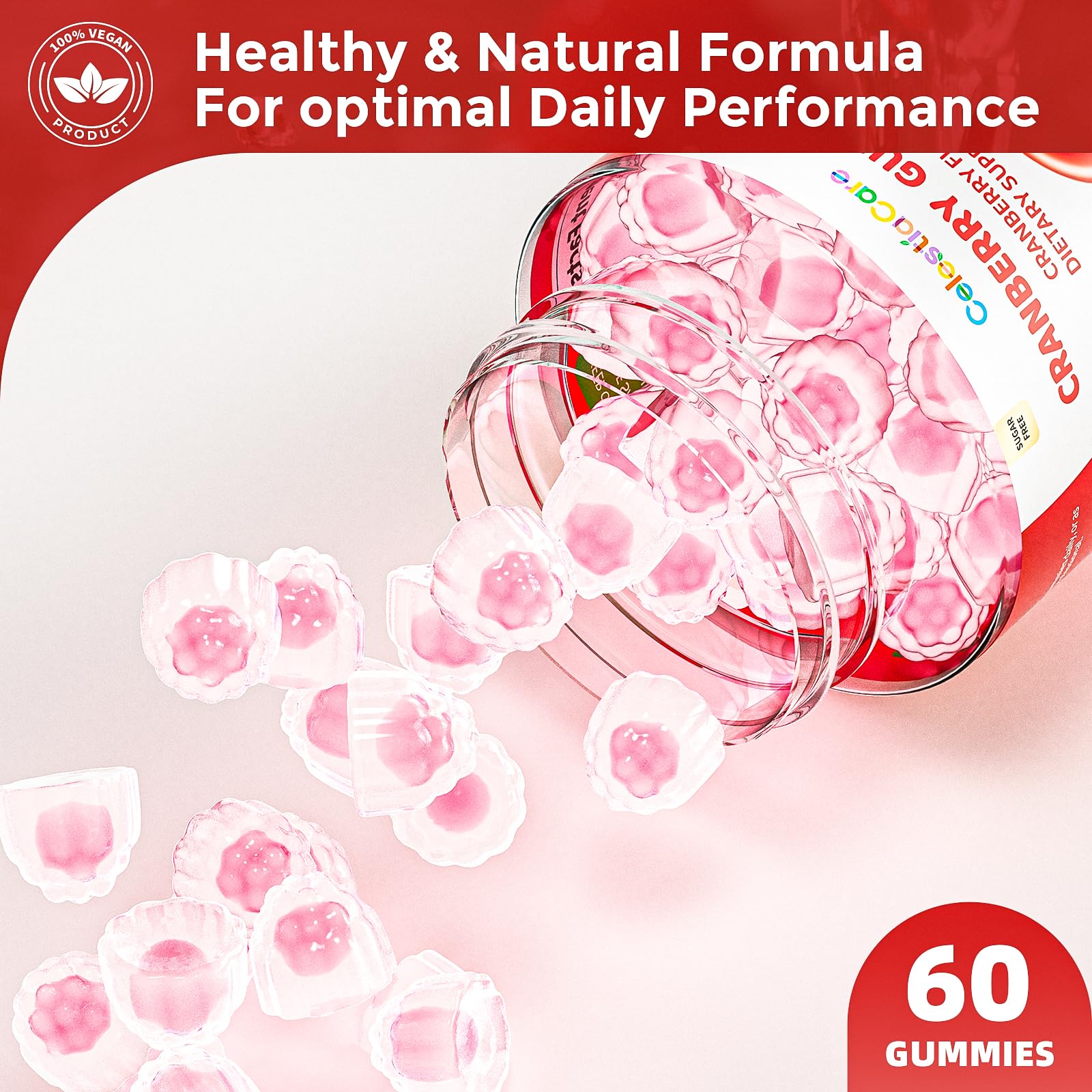 CelestiaCare Cranberry Probiotic Gummies nutritional information