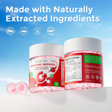 CelestiaCare Cranberry Probiotic Gummies open package with gummies