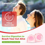 CelestiaCare Cranberry Probiotic Gummies side view of packaging