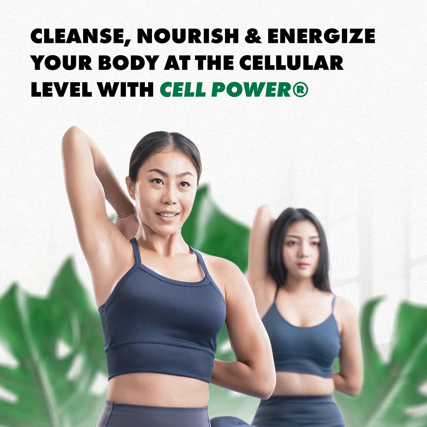 CELL POWER Blended Vitamin & Mineral Supplement on a wooden table