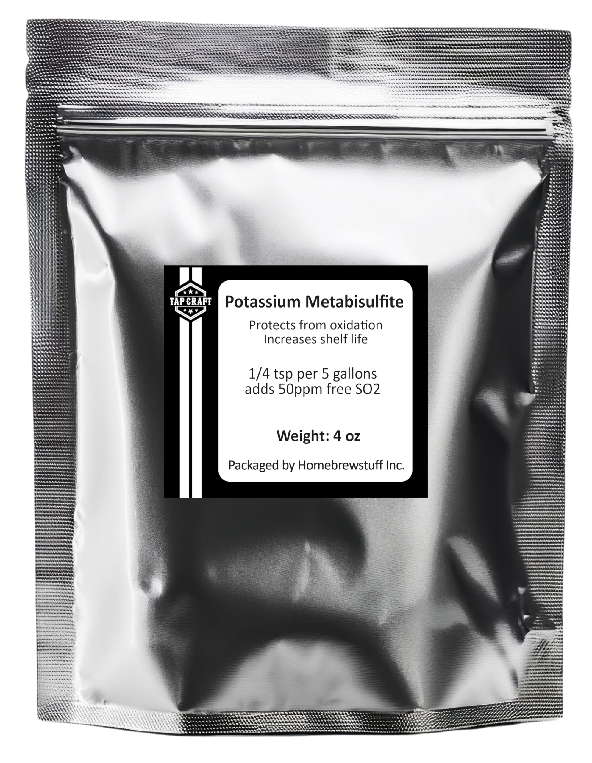 CellarScience Potassium Meta-Bisulfite 4 oz powder packaging front view