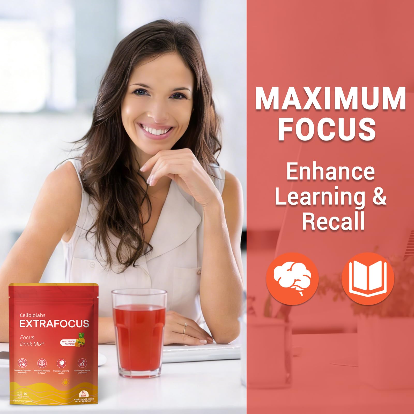 Cellbiolabs Resveratrol Drink Mix packaging details