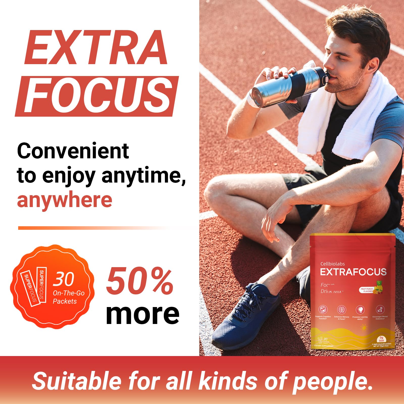 Cellbiolabs Resveratrol Drink Mix with fruits for flavour