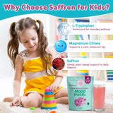 Cellbiolabs Saffron Pixie Sticks for Kids stick pack close-up