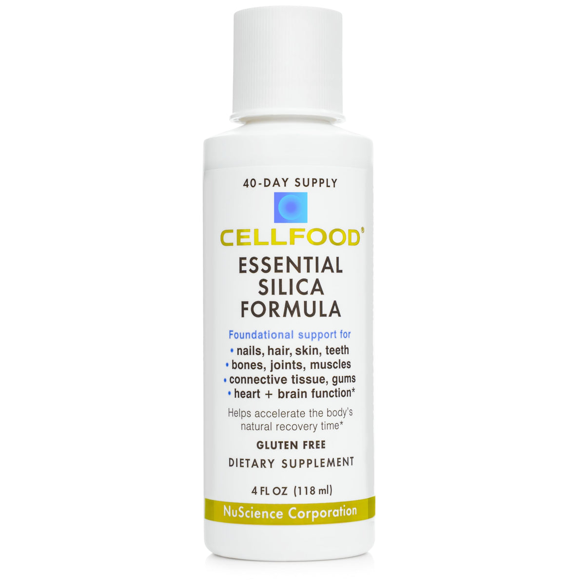 Cellfood Essential Silica liquid supplement bottle front view