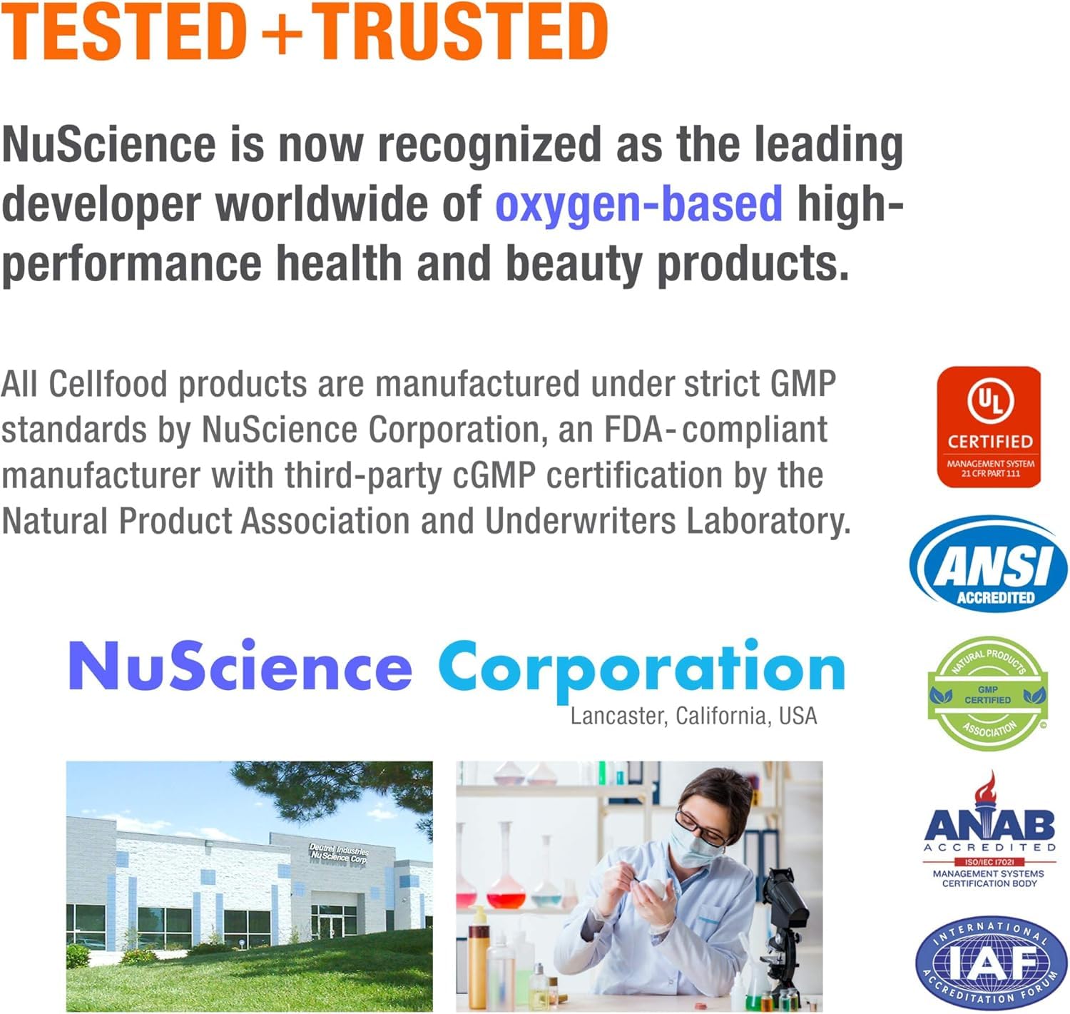 Cellfood Essential Silica liquid supplement packaging with dimensions