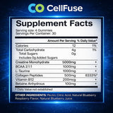 CellFuse Creatine Monohydrate+ Gummies in a bowl