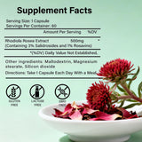 CellJuvMax Rhodiola Rosea Capsules side view showing label