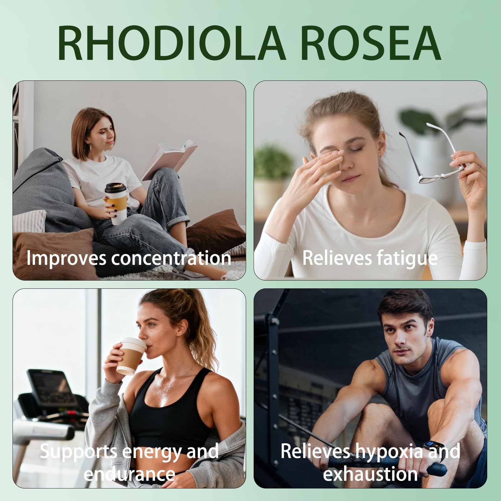 CellJuvMax Rhodiola Rosea Capsules with measuring spoon