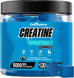 CellRestore Creatine Monohydrate Gummies 120 count bottle front view