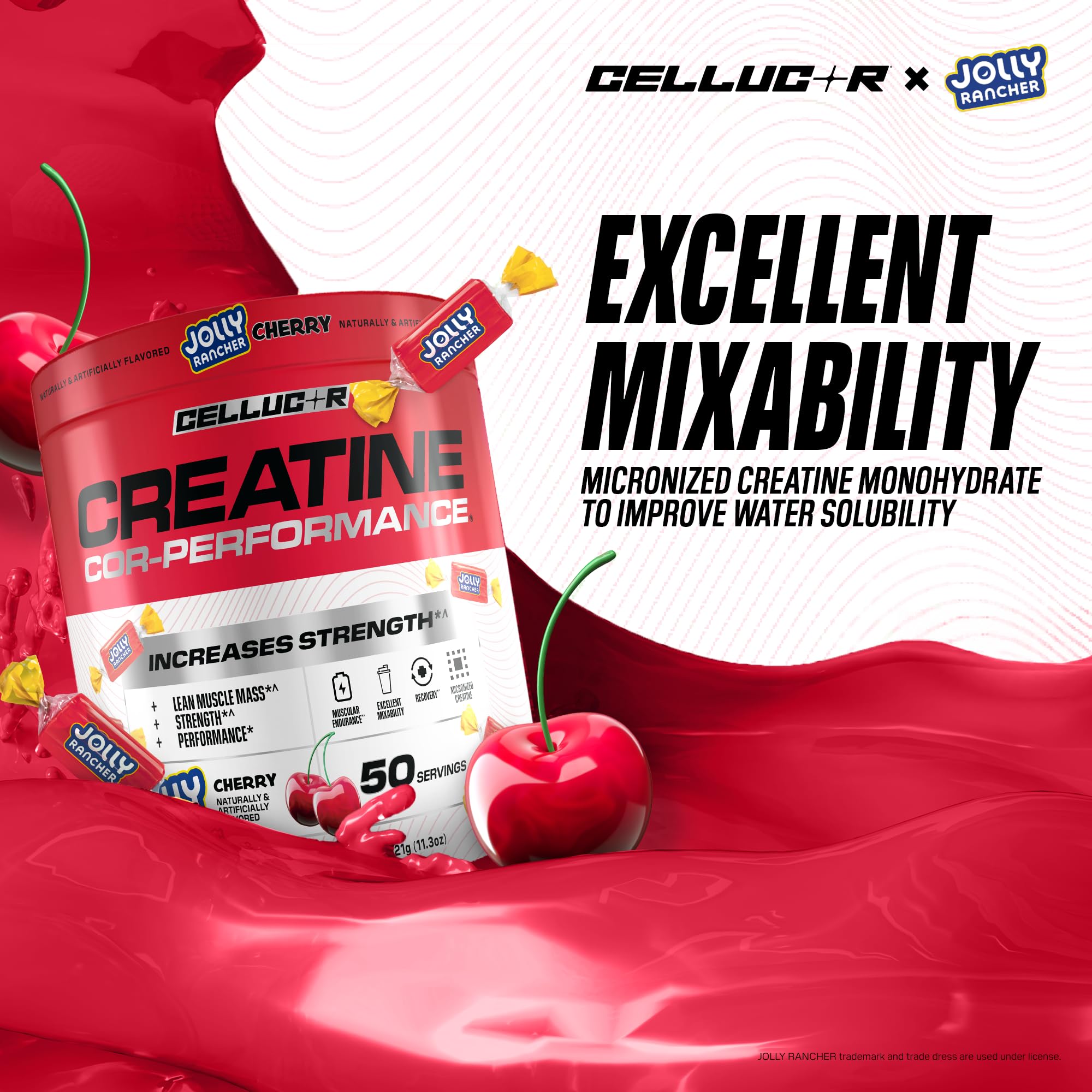 Cellucor COR-Performance Creatine 315g mixed in a glass of water