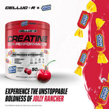 Cellucor COR-Performance Creatine 315g on a gym bench with weights