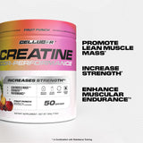 Cellucor COR-Performance Creatine 325g back view showing nutritional information