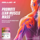 Cellucor COR-Performance Creatine 325g with a glass of mixed drink