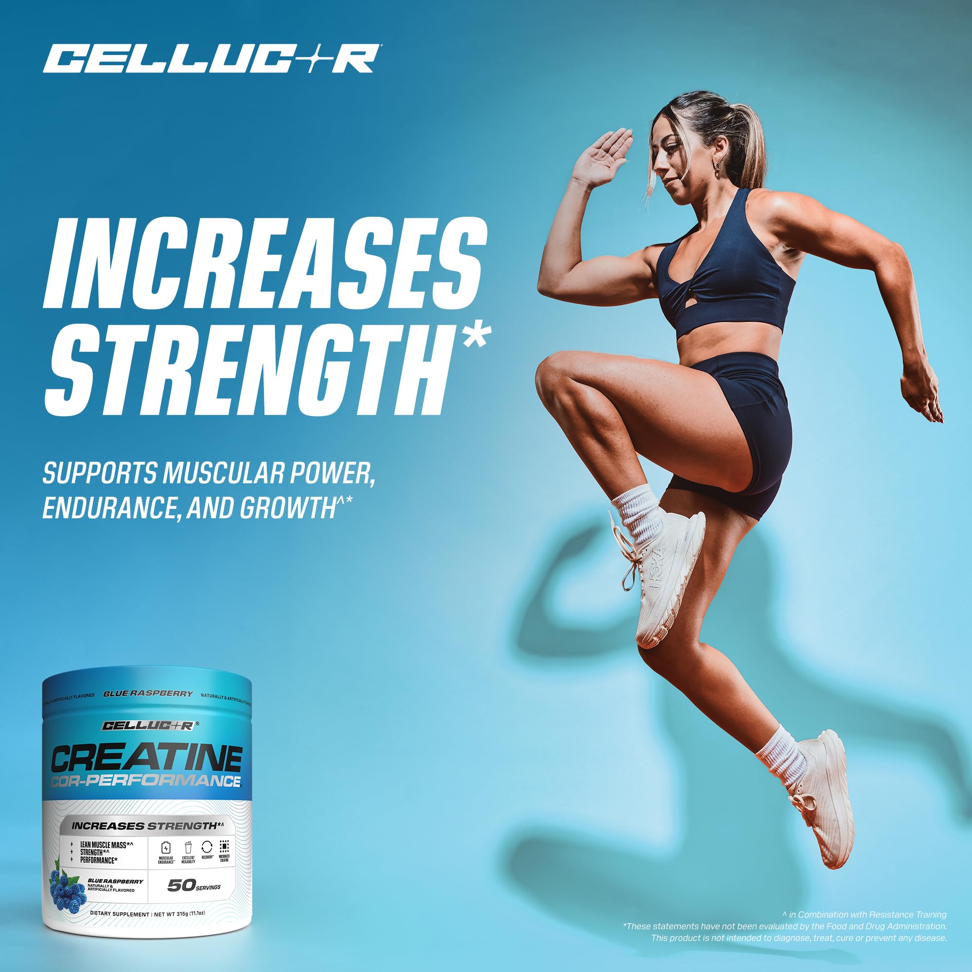 Cellucor COR-Performance Creatine in a shaker bottle