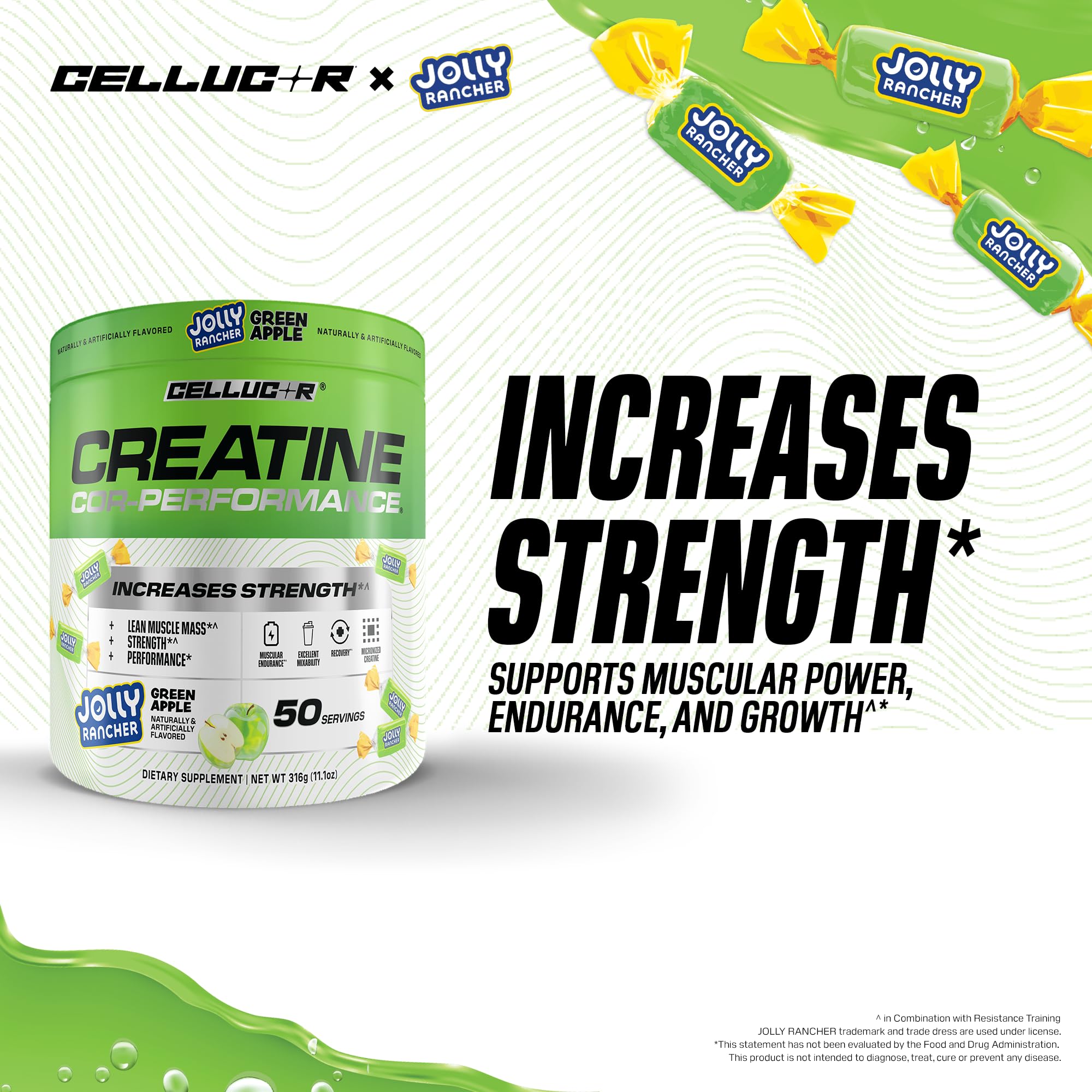 Cellucor COR-Performance Creatine unflavoured powder scoop