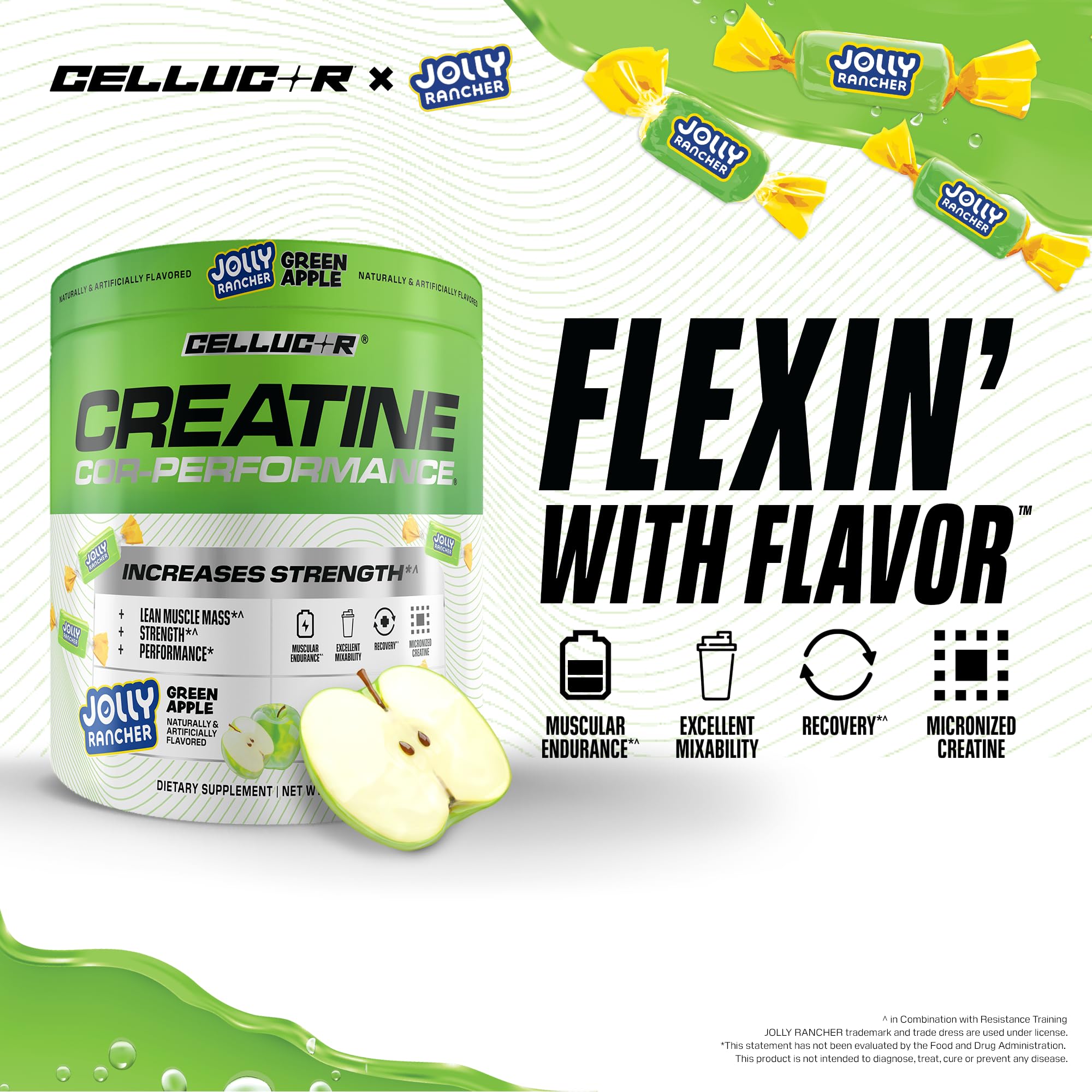 Cellucor COR-Performance Creatine unflavoured powder side view