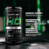 Cellucor SuperHD Thermogenic Fat Burner with a measuring scoop