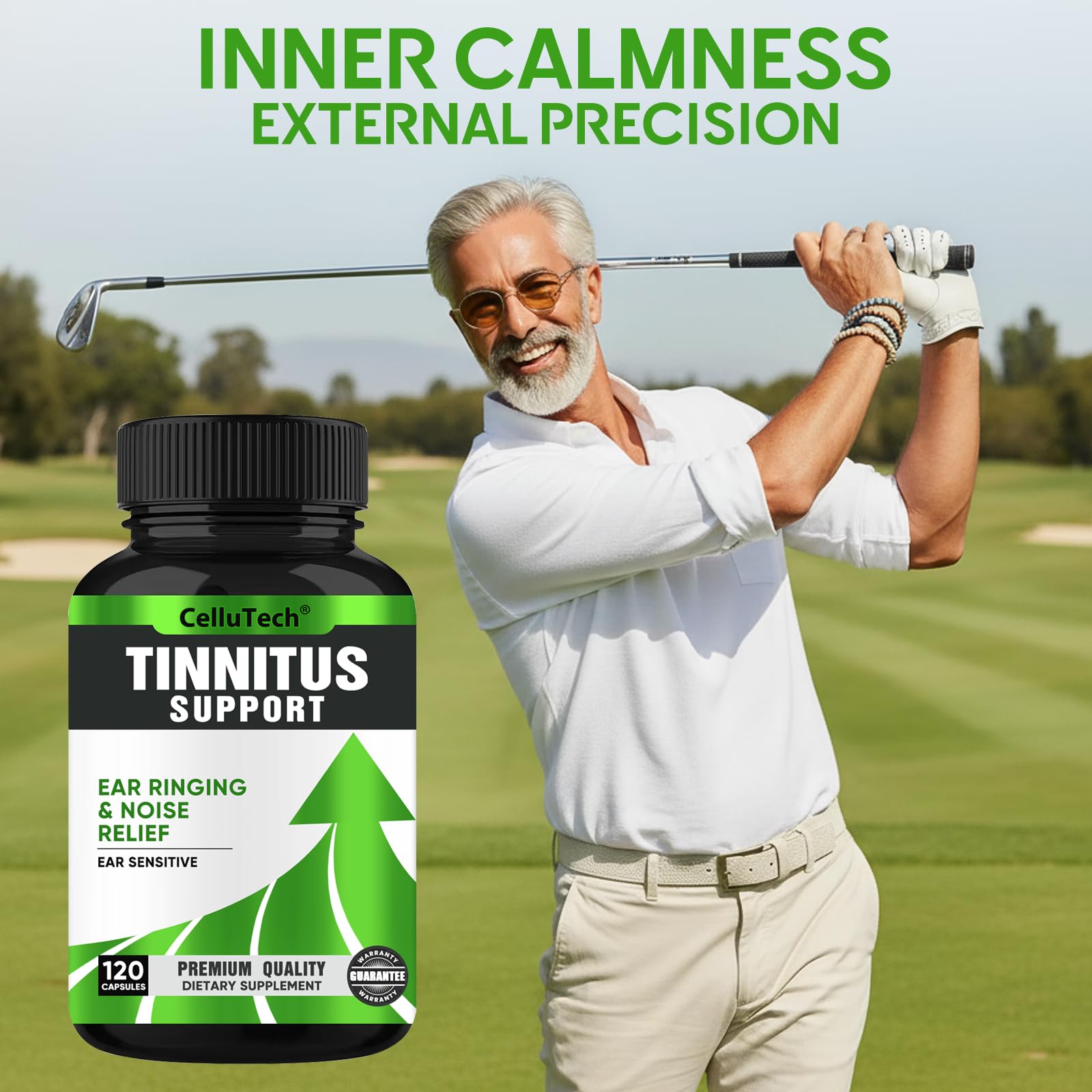 CelluTech Tinnitus Relief Supplement in natural setting