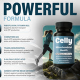 Celly CoQ10 supplement ingredients list on packaging