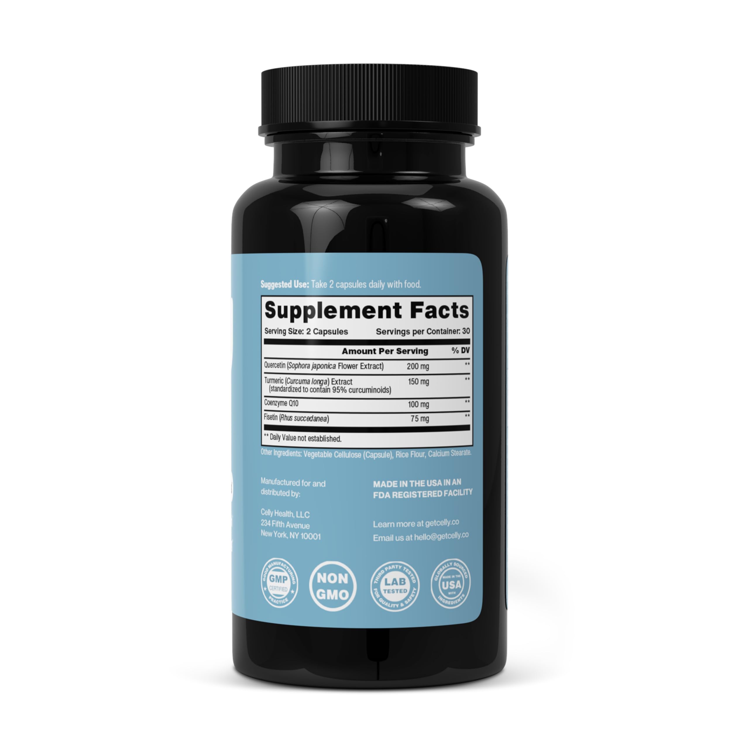 Celly Senolytic Complex Quercetin Supplement lifestyle scene