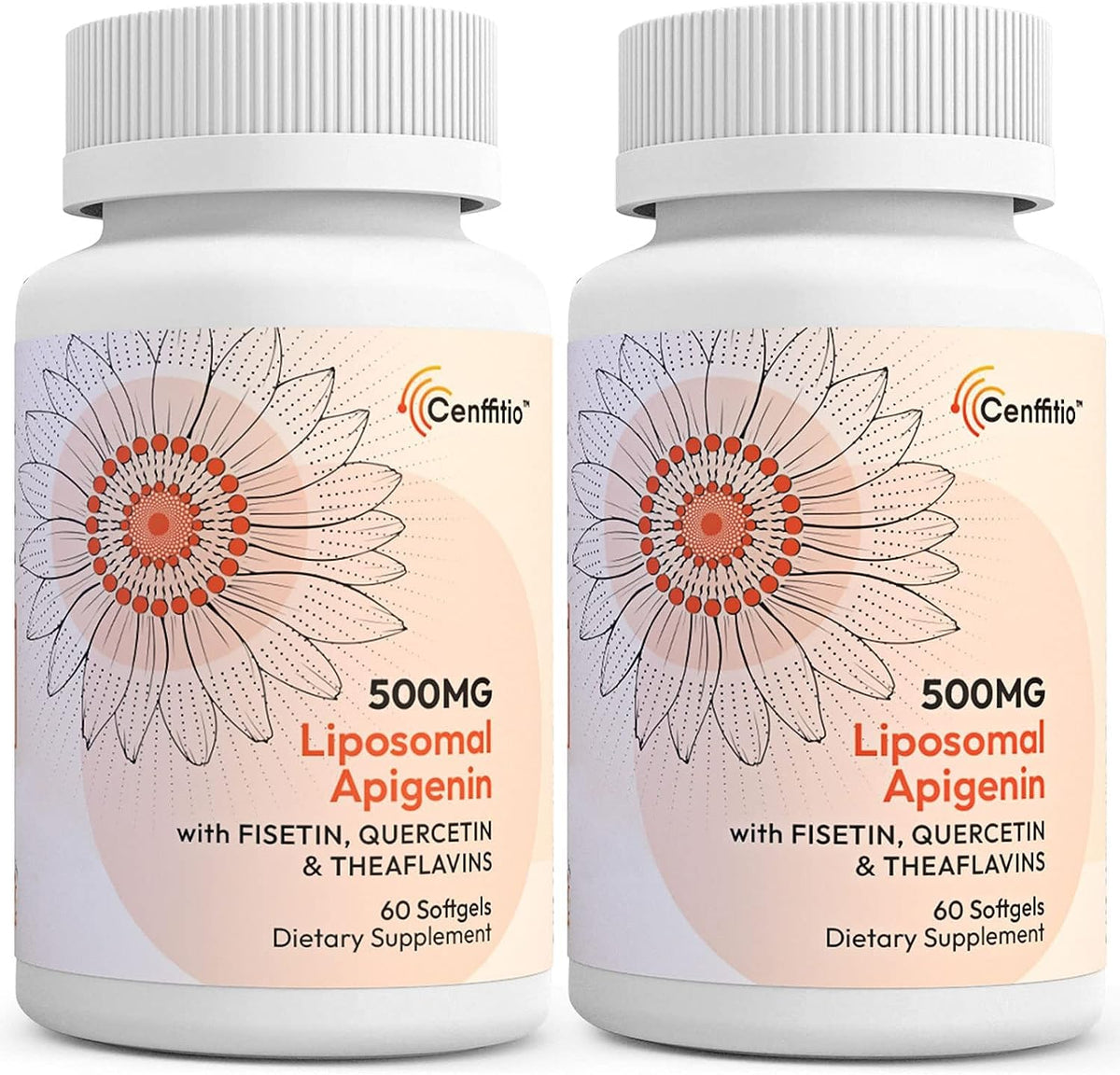Cenffitio Liposomal Apigenin Softgels 500mg front view