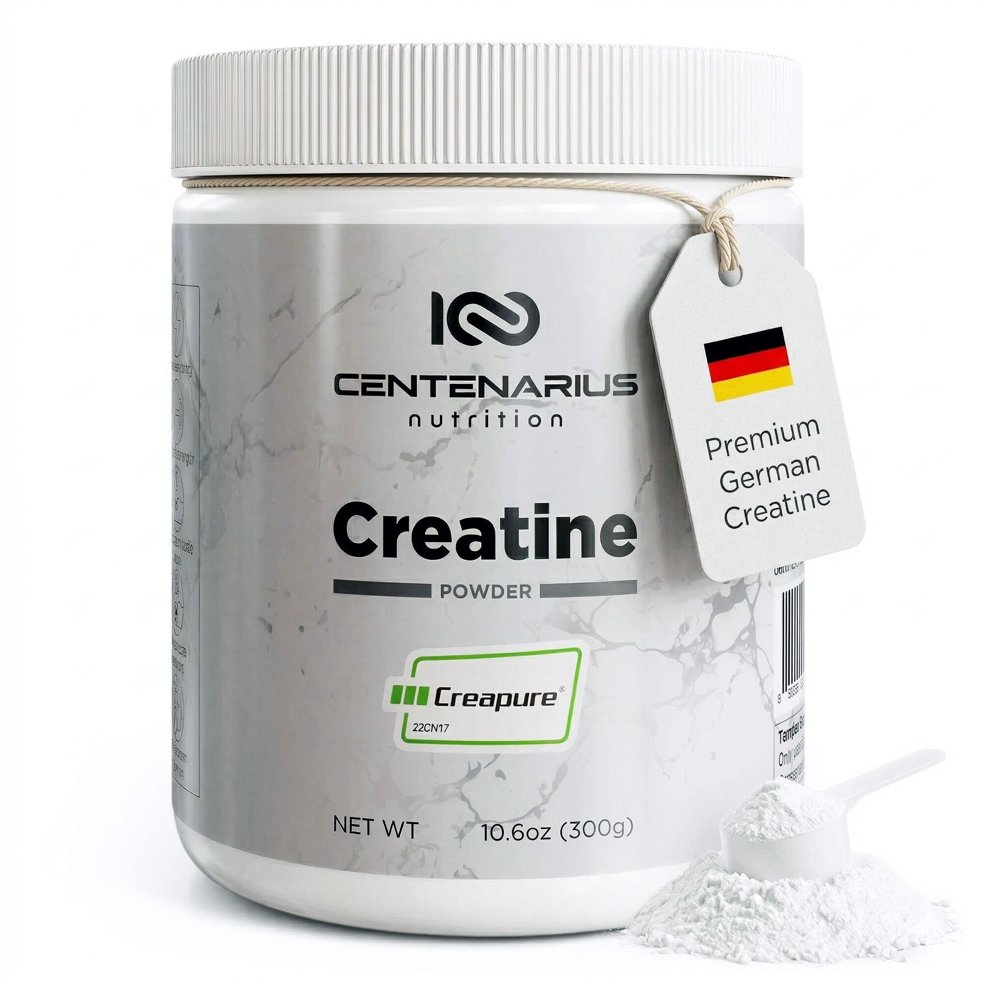 Centenarius Nutrition Creatine Monohydrate 301g front view
