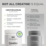 Centenarius Nutrition Creatine Monohydrate unflavored powder scoop