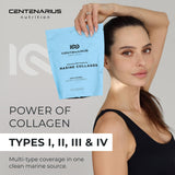 Centenarius Nutrition Marine Collagen Powder 301g mixed in a smoothie