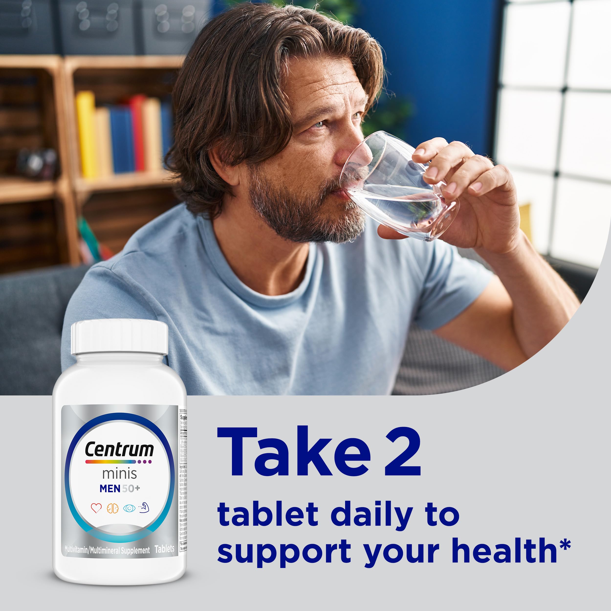 Centrum Minis Silver Multivitamin for Men 50 Plus nutritional information
