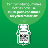 Centrum MultiGummies Gummy Multivitamin for Adults with a glass of water