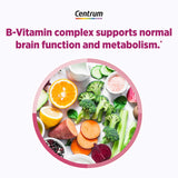 Centrum Multivitamin + Hot Flash Support bottle with nutrition facts