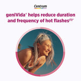 Centrum Multivitamin + Hot Flash Support capsules in a hand