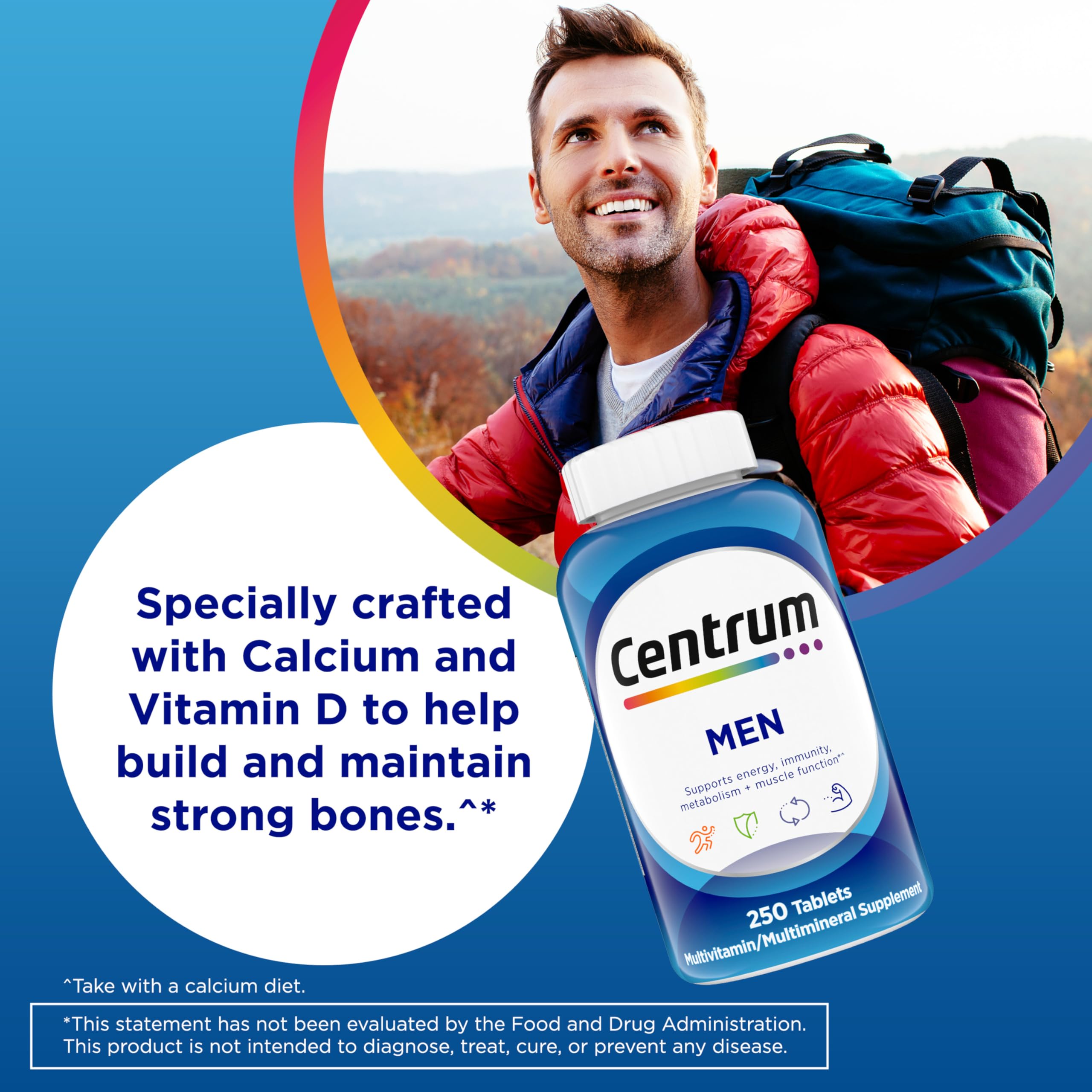 Centrum Multivitamins for Men tablet close-up