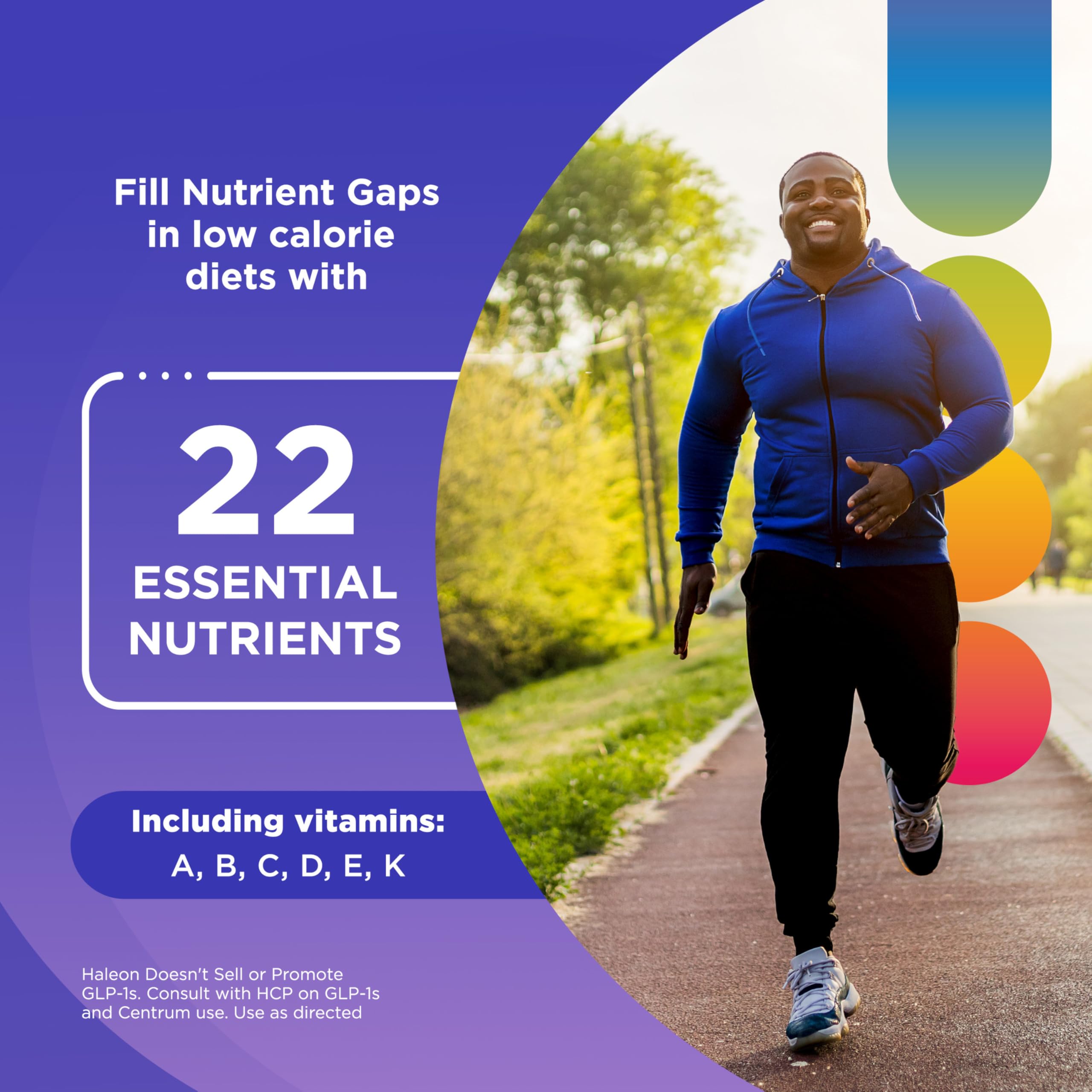 Centrum Nutrient Replenish Complete Multivitamin mini tablet close-up