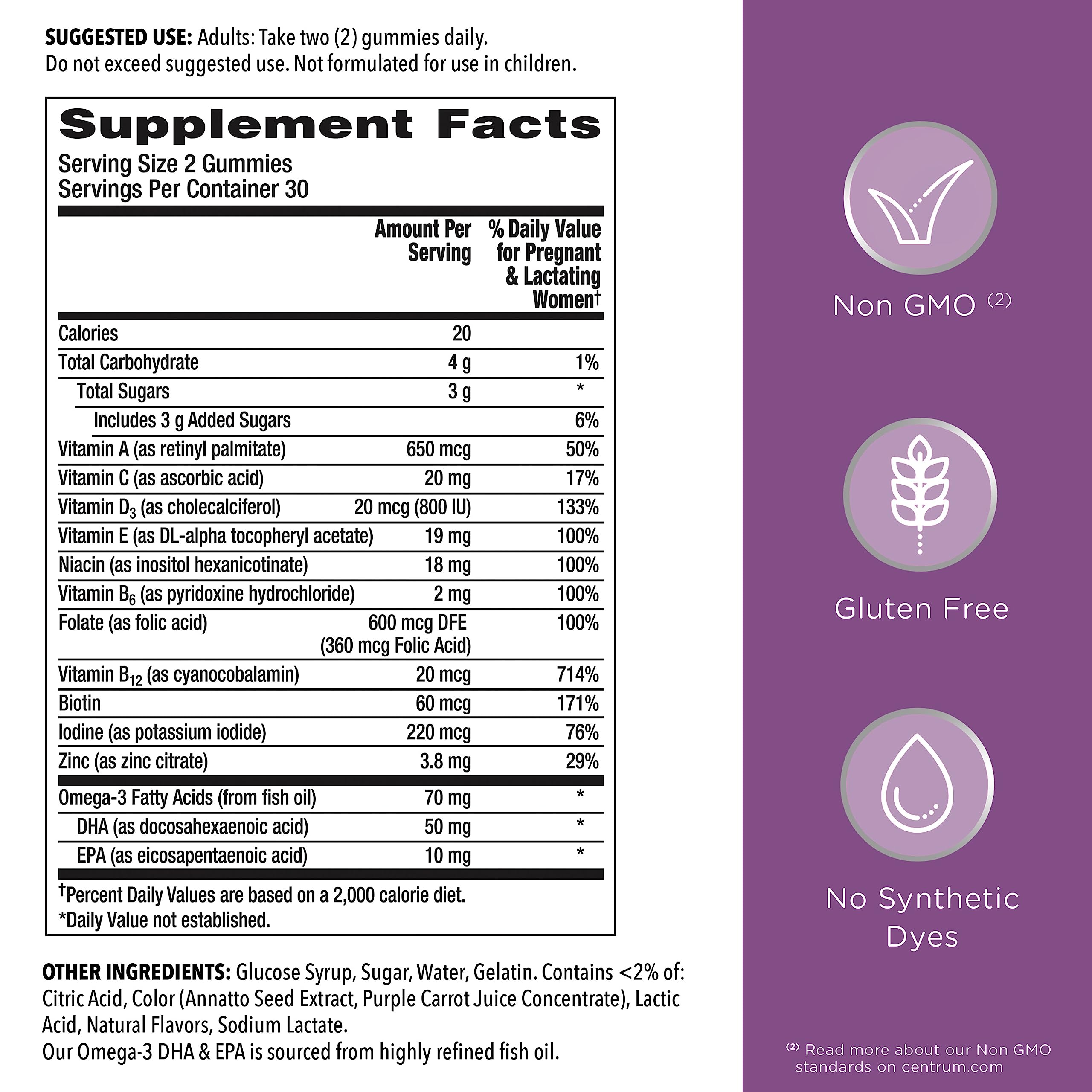 Centrum Prenatal Gummies lifestyle scene with mother and baby