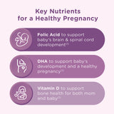 Centrum Prenatal Gummies nutritional information on the back