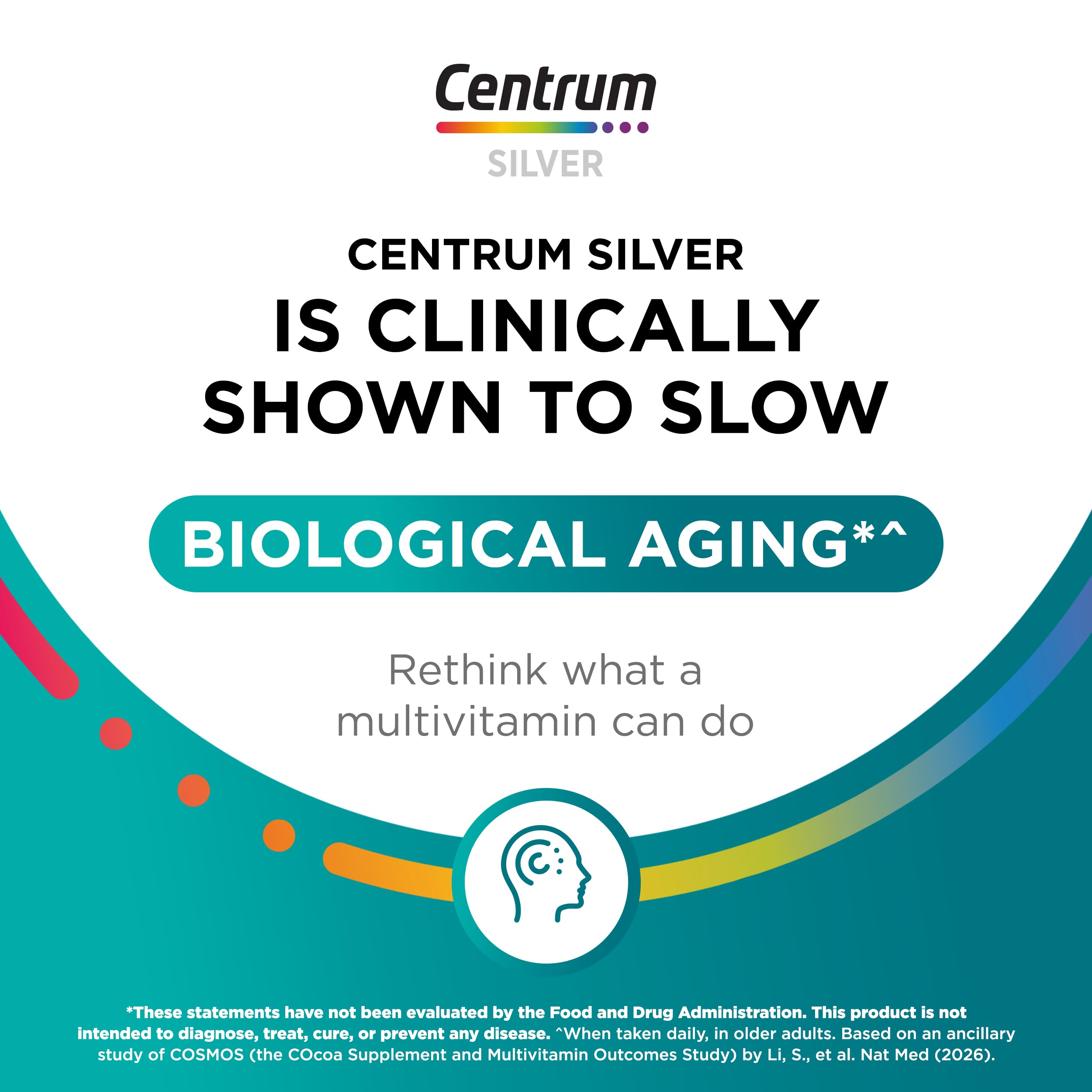 Centrum Silver Women's Multivitamin bottle with two tablets